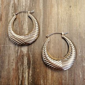 Gold hoop earrings